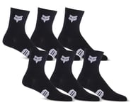 more-results: Fox Racing 6" Ranger Socks Prepack (Black) (S/M)